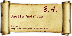 Buella Amázia névjegykártya